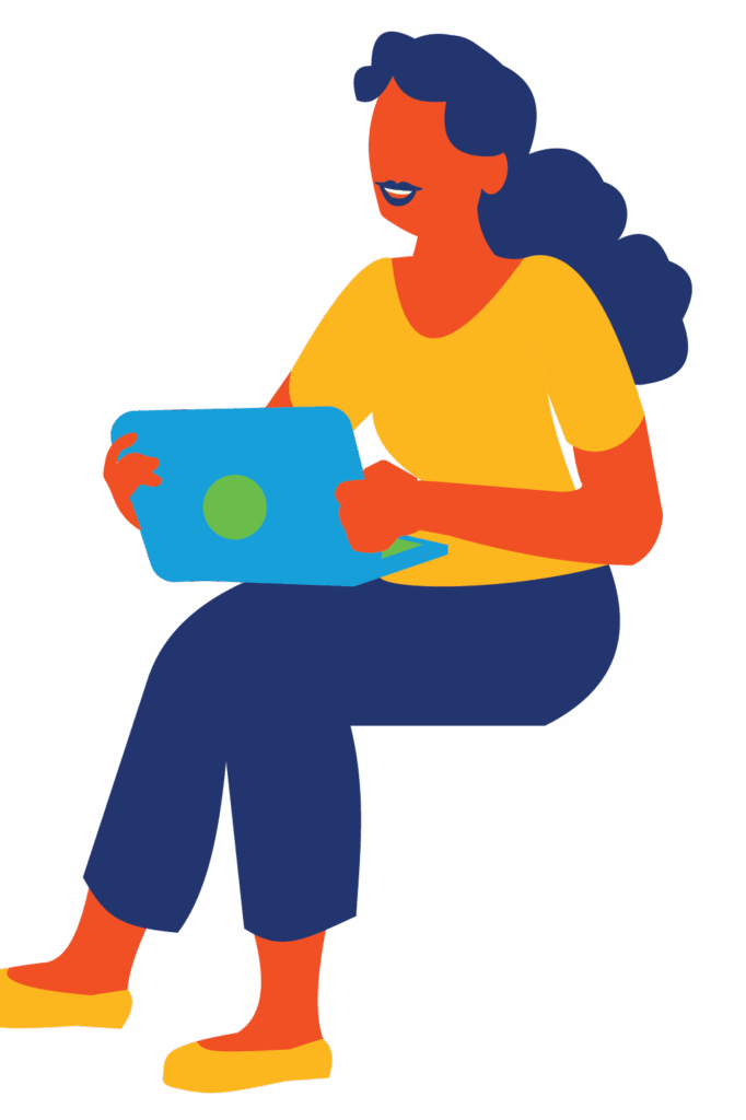 Woman at Computer
