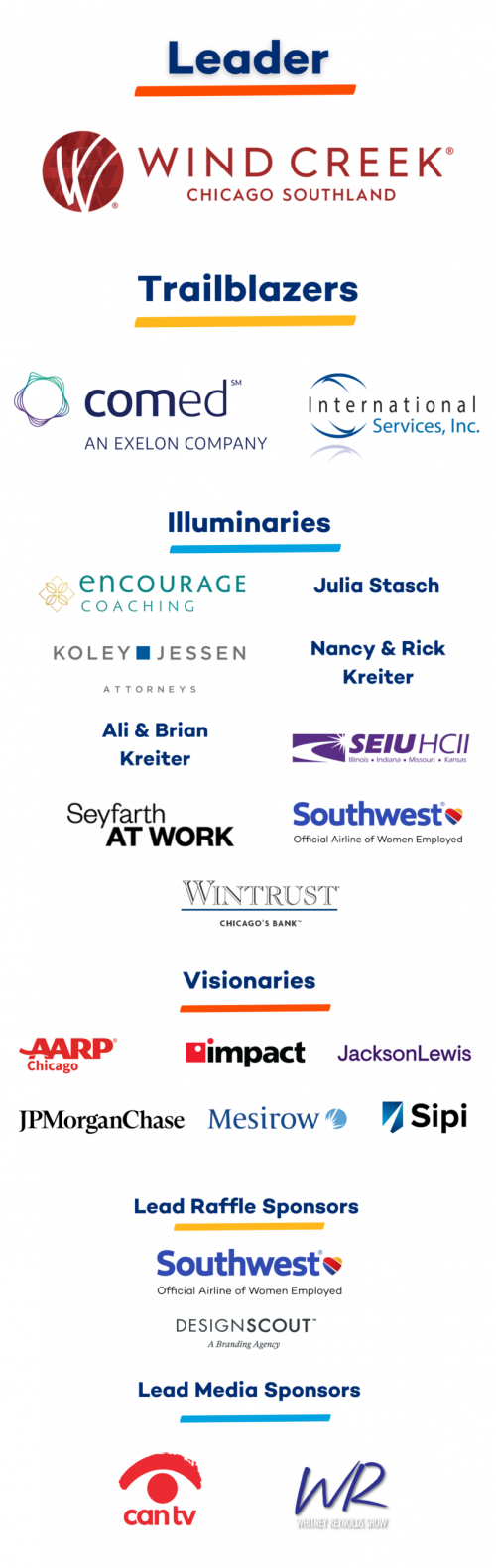The Working Lunch Sponsors